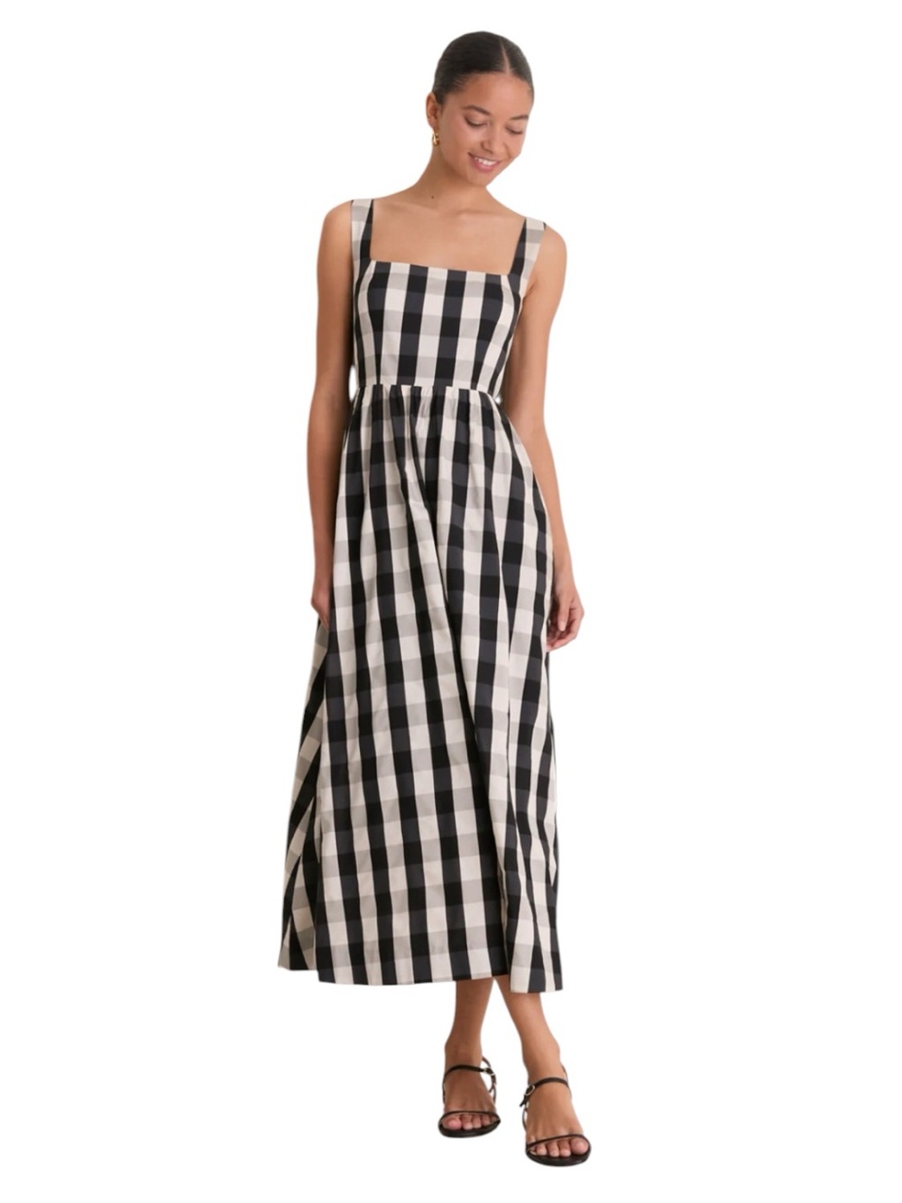 NEW Tuckernuck Esme Dress. Midnight Check. S. NWT - Picture 2 of 9